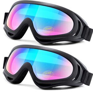 2-Pack Snow Ski Goggles, Snowboard Goggles